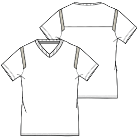 Moldes de confeccion para HOMBRES Remeras Camiseta Futbol 2851